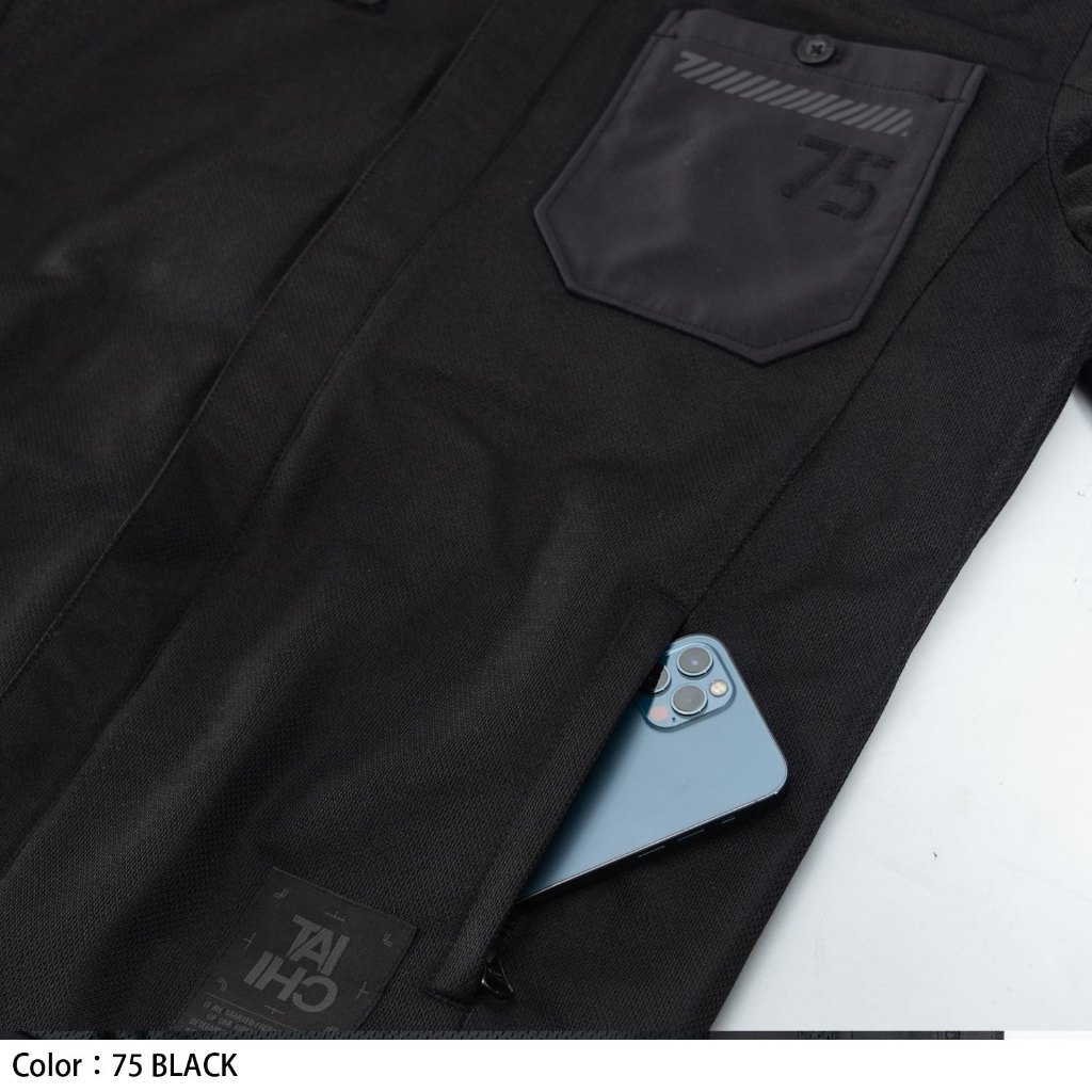 【RS TAICHI】RSJ339  襯衫式透氣防摔衣（75黑）| Webike摩托百貨