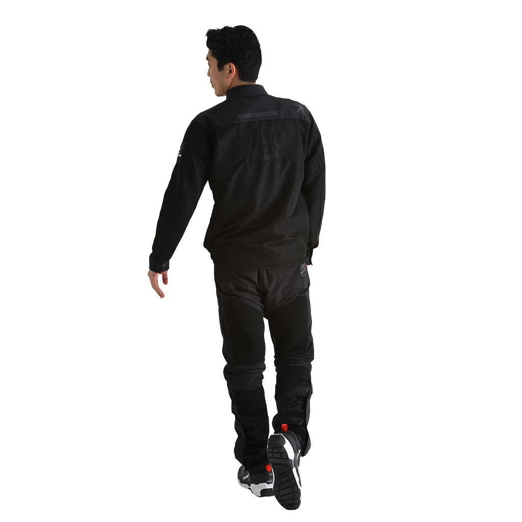 【RS TAICHI】RSJ339  襯衫式透氣防摔衣（75黑）| Webike摩托百貨