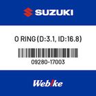 【SUZUKI原廠零件】O環 【O RING (D:3.1， ID:16.8) 09280-17003】| Webike摩托百貨